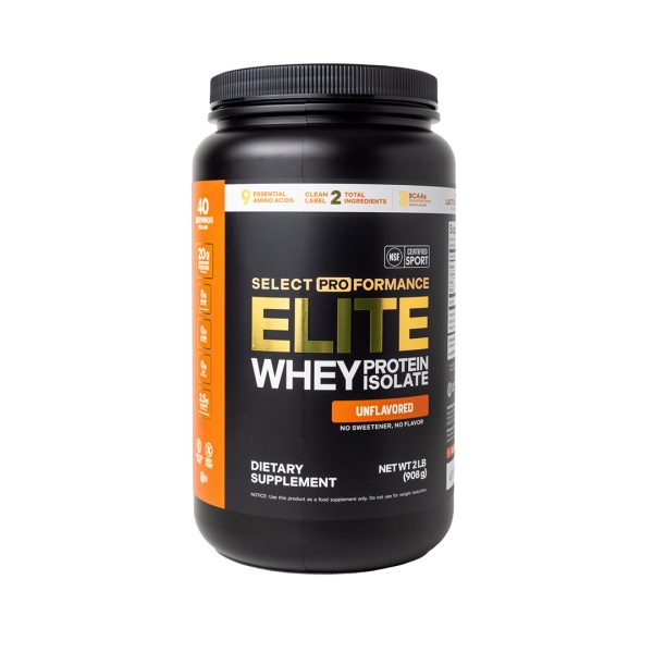 Select Proformance Elite Whey Protein Isolate Unflavored 2lb