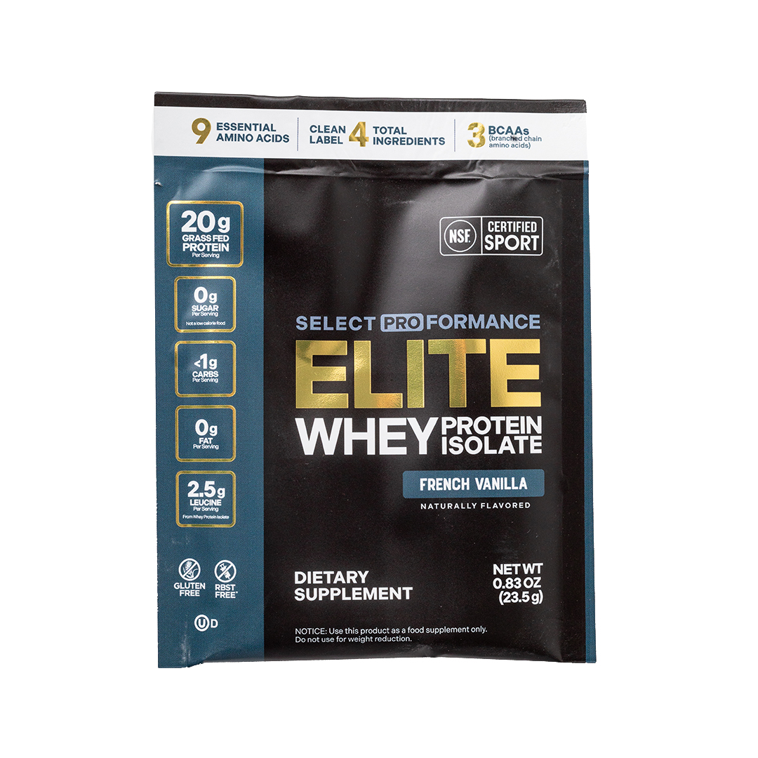 Select Proformance Elite Whey Protein Isolate French Vanilla 23.5g - Image 1