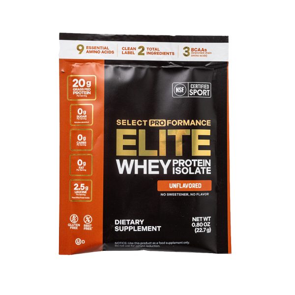 Select Proformance Elite Whey Protein Isolate Unflavored 22.7g
